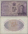 Southern Rhodesia: Southern Rhodesia Currency Board, 5 Shillings 1st February 1945, Signatures Adams & Beadle, P.8b, great original shape with very so...