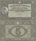 Switzerland: Schweizerische Nationalbank, 5 Franken, 22nd February 1951, P.11o in UNC condition.
 [differenzbesteuert]
