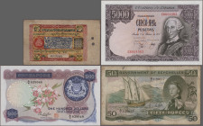 Alle Welt: Giant collection in 7 collectors albums and 1 envelope with more than 1.000 banknotes from all over the world, including a very small part ...