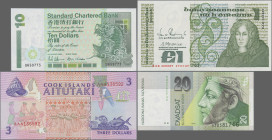 Alle Welt: 3 Collectors albums ”BANKNOTEN AUS ALLER WELT” (Sir Rowland Hill Ltd) with almost 100 mainly modern banknotes all over the world. All bankn...