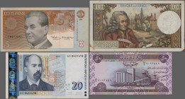 Alle Welt: Lot with 80 banknotes, many of them in UNC condition. Containing for example 36 banknotes of the Central Bank of Iraq (war issues), banknot...