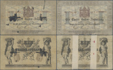 Deutschland - Altdeutsche Staaten: Haupt-Verwaltung der Staatsschulden, 2 Kassenanweisungen zu je 1 Thaler 1861, P.S411 (PiRi A222, Grabowski-Kranz 28...