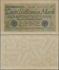 Deutschland - Deutsches Reich bis 1945: Reichsbanknote 2 Billionen Mark vom 05.11.1923, Firmendruck mit Fz. FM, Ro.132a (P.135), gelblich verfärbtes P...