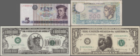 Deutschland - Deutsches Reich bis 1945: Zwei Alben und ein paar lose Banknoten / Notgeld / Serienscheine.
 [differenzbesteuert]