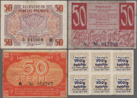 Deutschland - Alliierte Militärbehörde + Ausgaben 1945-1948: Kleingeldscheine der Landesregierungen, Serie 1947, dabei für BADEN 5, 10 und 50 Pfennig ...