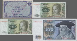 Deutschland - Bank Deutscher Länder + Bundesrepublik Deutschland: Bank deutscher Länder und Deutsche Bundesbank, Serie 1948 – 1993, großes Konvolut mi...