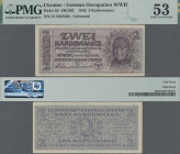 Deutschland - Nebengebiete Deutsches Reich: Zentralnotenbank Ukraine, 2 Karbowanez 1942, Ro.592, P.50, PMG geprüft 53 About Uncirculated. Sehr selten!...