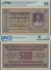 Deutschland - Nebengebiete Deutsches Reich: Zentralnotenbank Ukraine, 500 Karbowanez 1942, Ro.599, P.57, PMG geprüft 58 Choice About Unc EPQ. Selten!...