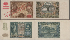 Deutschland - Nebengebiete Deutsches Reich: Generalgouvernement und Emissionsbank Polen, Serie 1939-1941, Lot mit 9 Banknoten, dabei 100 Zlotych 1934 ...