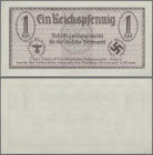 Deutschland - Konzentrations- und Kriegsgefangenenlager: Behelfszahlungsmittel für die deutsche Wehrmacht, 1 Reichspfennig o.D.(1940-41), Ro.500, P.M3...