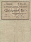 Deutschland - Notgeld - Baden: Löffingen, Holzindustrie-Werke Josef Benz AG, 50 Tsd. Mark, 3.8.1923, Erh. III-, Nennwert für dieses Datum nicht bei Ru...
