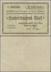 Deutschland - Notgeld - Baden: Löffingen, Holzindustrie-Werke Josef Benz AG, 100 Tsd. Mark, 3.8.1923, Erh. II - III
 [differenzbesteuert]