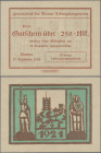 Deutschland - Notgeld - Bremen: Bremen, Bremer Lehrergesangverein, 2.50 Mark, 17.12.1921, Erh. I, von großer Seltenheit
 [differenzbesteuert]