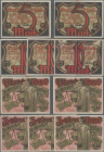 Deutschland - Notgeld - Hamburg: Tonndorf-Lohe, Gemeinde, 2 x 5 Mark, 3 x 10 Mark, 1.3 - 1.10.1921, Erh. I (2), II (2), III (1), total 5 Scheine
 [di...