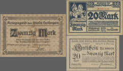 Deutschland - Notgeld - Rheinland: Großgeldscheine 1918, nettes Lot von 68 Scheinen mit einigen besseren Stücken wie z. B. 10 Stück der Stadt Düsseldo...