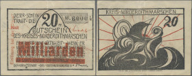 Deutschland - Notgeld - Schleswig-Holstein: Heide, Kreis Norder-Dithmarschen, 20 Mrd. Mark auf 20 Pf., o. D., mit ”MAR”, ohne KN, Erh. II
 [differenz...