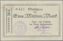 Deutschland - Notgeld - Schleswig-Holstein: Heiligenhafen, Spar- und Leihkasse, 1 Mio. Mark, o. D., Erh. II-
 [differenzbesteuert]