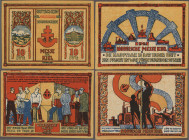 Deutschland - Notgeld - Schleswig-Holstein: Kiel, Lot mit 9 besseren Serienscheinen, dabei Hotel Union beide Werte, Kaufhaus Hartung mit schmaler und ...