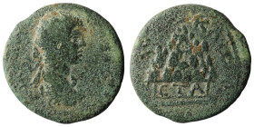 Elagabalus. (218-222 AD) Æ Bronze. Cappadocia. Caesarea. Obv: cuirassed bust of Elagabalus right. Rev: Mount Argaeus. 26mm, 12,12g