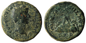 Hadrian. (117-138 AD) Æ Bronze. Cappadocia. Caesarea. Obv: laureate bust of Hadrian right. Rev: Mount Argaeus. 26mm, 11,77g