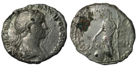 Trajan. (98-117 AD) Subaeratus Denar. 19mm, 2,13g