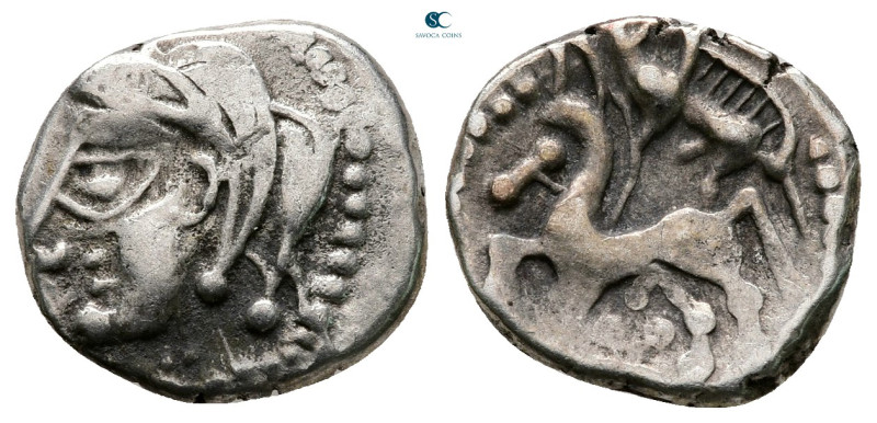 Central Gaul. Lemovices 100-50 BC. 
Quinarius AR

14 mm, 1,90 g



Very F...
