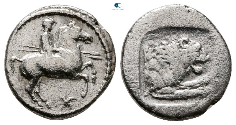 Kings of Macedon. Aigai. Perdikkas II 451-413 BC. 
Tetrobol AR

15 mm, 2,29 g...
