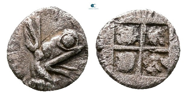 Ionia. Teos circa 500-475 BC. 
Tetartemorion AR

6 mm, 0,21 g



Very Fin...