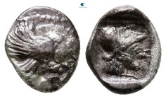 Caria. Ialysos circa 480-408 BC. Obol AR