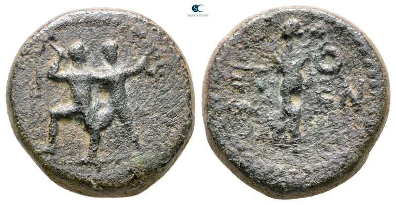 Pisidia. Etenna circa 100-27 BC. 
Bronze Æ

19 mm, 6,69 g



Very Fine