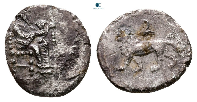 Cilicia. Myriandros. Mazaios, Satrap of Cilicia 361-334 BC. 
Obol AR

11 mm, ...