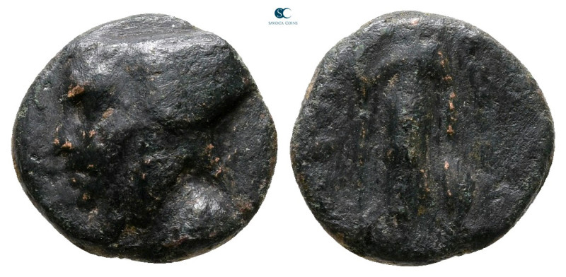 Kings of Cappadocia. Uncertain mint. Ariarathes IV Eusebes 220-163 BC. 
Bronze ...