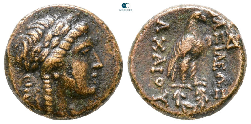 Seleukid Kingdom. Sardeis. Achaios 220-214 BC. 
Bronze Æ

15 mm, 3,78 g


...