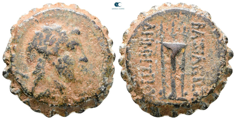 Seleukid Kingdom. Antioch. Demetrios I Soter 162-150 BC. 
Serrate Æ

26 mm, 1...