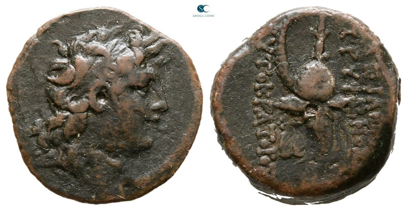 Seleukid Kingdom. Antioch on the Orontes. Tryphon 142-138 BC. 
Bronze Æ

18 m...