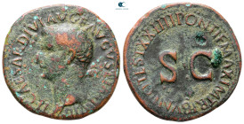 Rome. Rome. Tiberius AD 14-37. As Æ