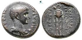 Phrygia. Laodikeia ad Lycum. Nero, as Caesar AD 50-54. Antonius Polemo, son of Zeno, priest. Bronze Æ