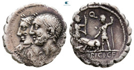 C. Sulpicius C.f. Galba 106 BC. Rome. Serrate Denarius AR