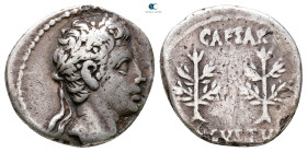 Augustus 27 BC-AD 14. Spanish mint (Colonia Caesaraugusta?). Denarius AR