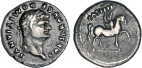 DOMITIEN César sous Vespasien (69-79)
Denier : Pégase marchant à droite
 - TTB 35 (TTB)
Assez Rare !


SM 2637, CO 47, RIC 238
ROME - ARGENT - ...