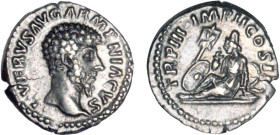 LUCIUS VERUS (161-169)
Denier : L'Arménie entourée d'armes assise à terre à gauche
 - TTB 45 (TTB++)
Assez Rare !


SM 5347v, CO 220, RIC 505
R...