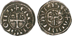 ANJOU, comté
Charles I de France (1246-1285) : Obole d'argent
 - TTB 45 (TTB++)
Très Rare !!


B 157, DF 381, P 28-15
 - ARGENT - 0,40g
 -----...