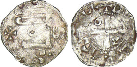ORLÉANAIS
Vicomté de Châteaudun, anonymes (vers 1120-1130) : Obole d'argent
 - TTB 30 (TTB-)
Rare !


DF 476
CHÂTEAUDUN - ARGENT - 0,46g
 ----...