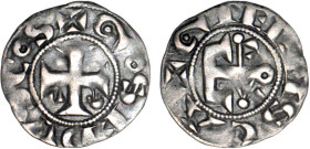 BERRI
Comté de Gien, Geoffroy II sire de Donzy (1120-1180 ?) : Obole d'argent
 - TTB 35 (TTB)
Rare !


B 297, DF 604, P 42-20
GIEN - ARGENT - 0...