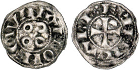 LANGUEDOC
Vicomté de Narbonne, Ermangarde (1142-1194) : Denier d'argent
 - TTB 40 (TTB+)
Rarissime !!!


B 739, DF 1546, P 82-17
NARBONNE - ARG...