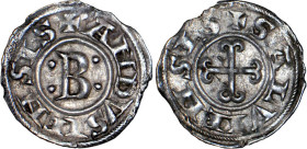 LANGUEDOC
Seigneurie d'Anduse et de Sauve, Bernard l'aîné (....-1164) : Obole d'argent
 - TTB 45 (TTB++)
Très Rare !!


B 758, DF 1569, P 86-5
...