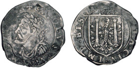 FRANCHE-COMTÉ
Ville de Besançon, Charles-Quint : Teston (8 gros d'argent)
1624 - TB 25 (TB++)
Rare !


B 1288, DF 3065, P 123-15
BESANÇON - ARG...