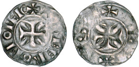 CHAMPAGNE
Comté de Tonnerre, anonymes : Denier d'argent
 - TTB 35 (TTB)
Rarissime !!!


B 1727, P 135-19
TONNERRE - ARGENT - 0,86g
 ----------...