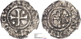 HUGUES CAPET (987-996)
Beauvais : Denier
 - SUP 55 (SUP)
Très Rare en l'état !! - NGC AU55


D 1
BEAUVAIS - ARGENT - 1,25g
 ------------------...