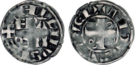 PHILIPPE II Auguste (1180-1223)
Montreuil-sur-Mer : Denier
 - TTB 30 (TTB-)
Assez Rare !


D 170
 - ARGENT - 0,99g
 --------------------------...